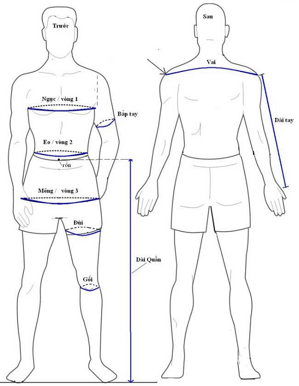 Cách đo kích thước size quần nam đạt chuẩn dựa vào số đo cơ thể