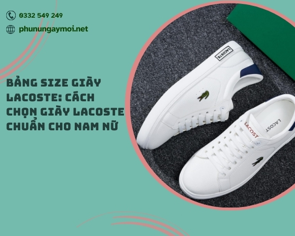 size Giày Lacoste