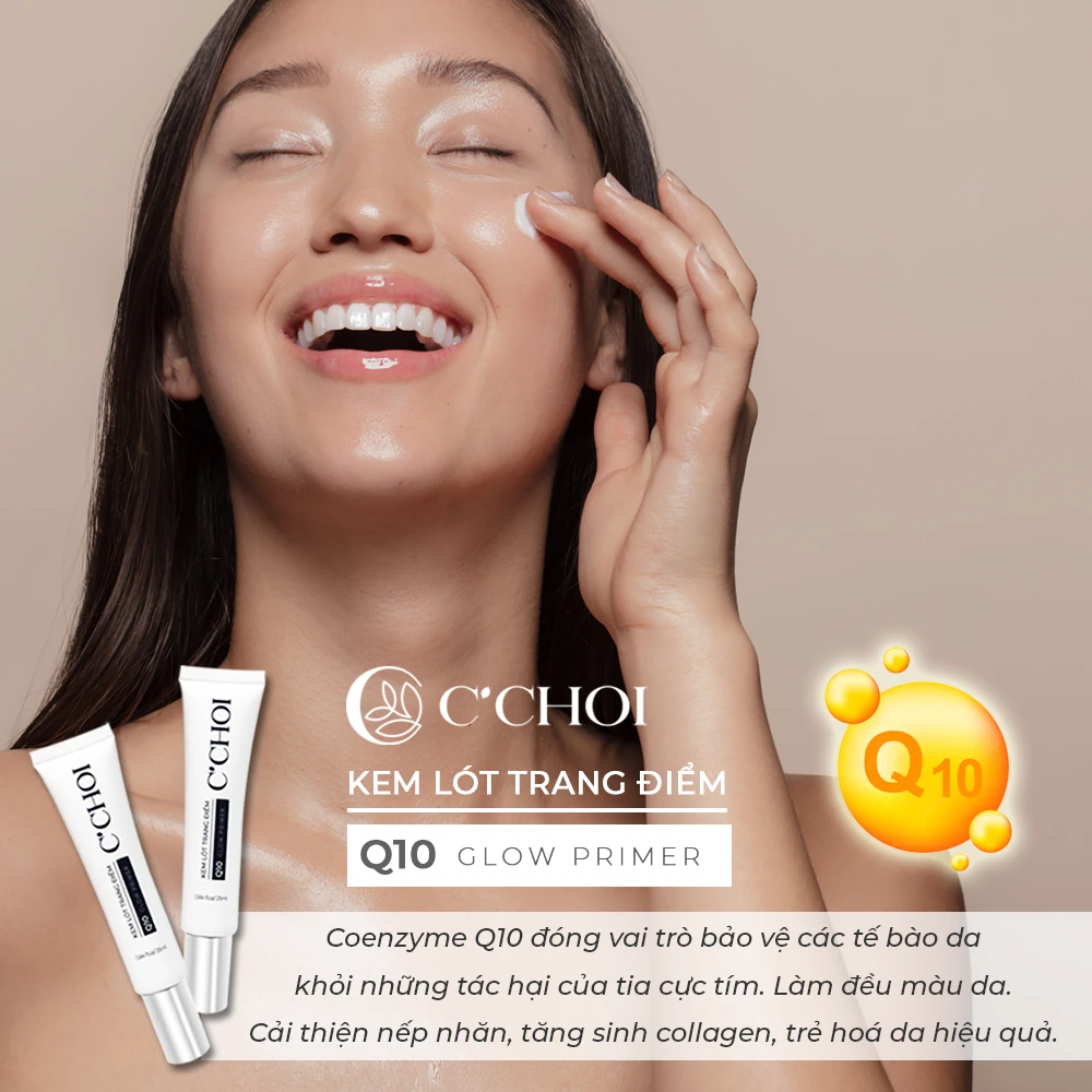 Coenzyme Q10 Trong Kem Lót Trang điểm C’choi – Q10 Glow Primer