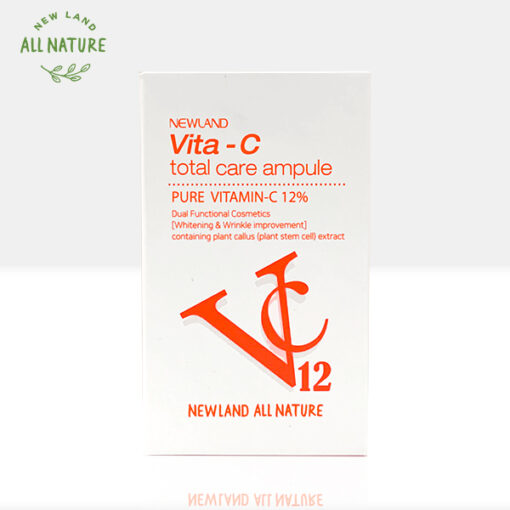 Công dụng tinh chất Vitamin C hỗ trợ dưỡng sáng, mờ thâm Newland Vita-C Total Care Ampule