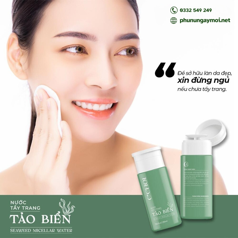 Đối tượng sử dụng nước tẩy trang tảo biển C'Choi - Seaweed Micellar Water