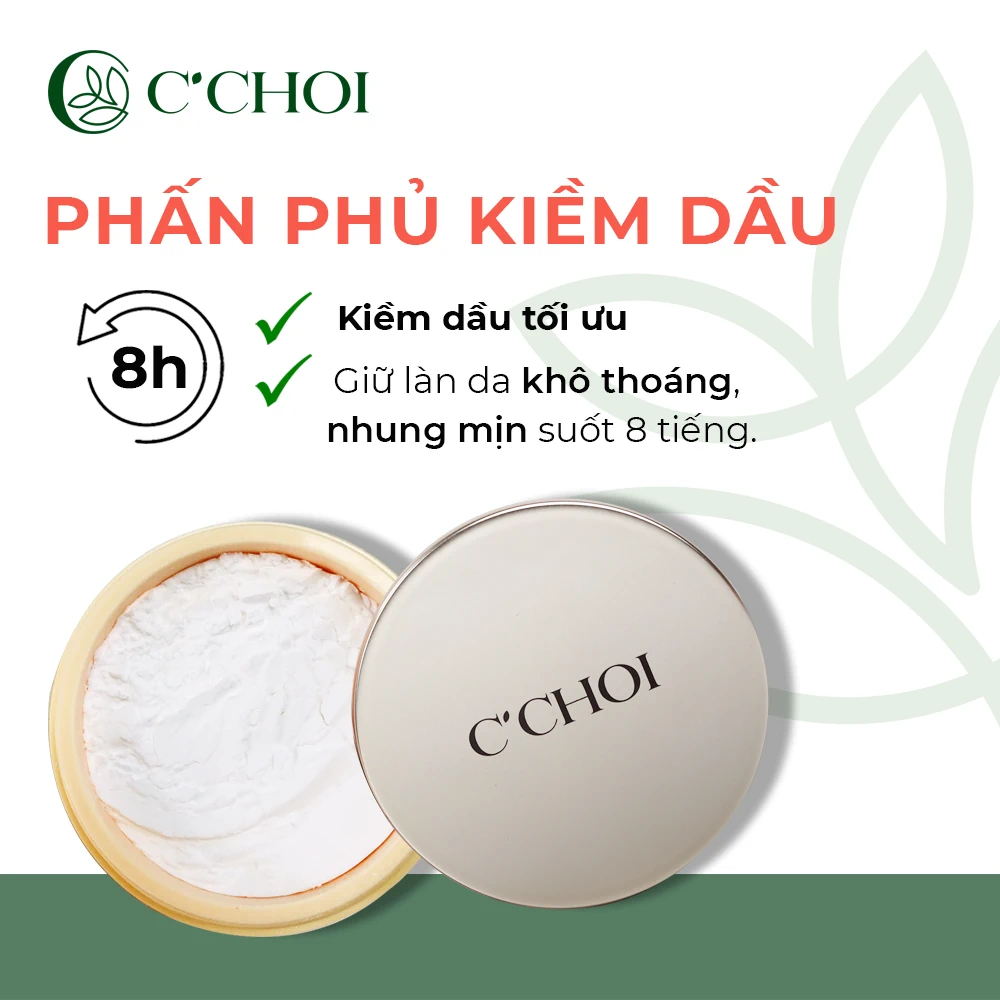 Phấn Phủ Kiềm Dầu C’choi Velvet Film Powder Foundation Kiềm Dầu Suốt 8 Tiếng