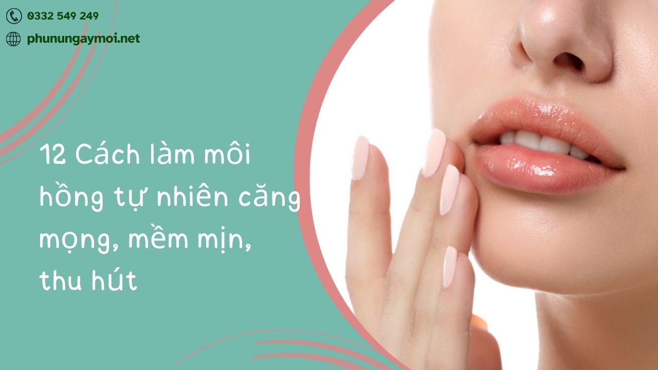 Cách làm môi hồng tự nhiên