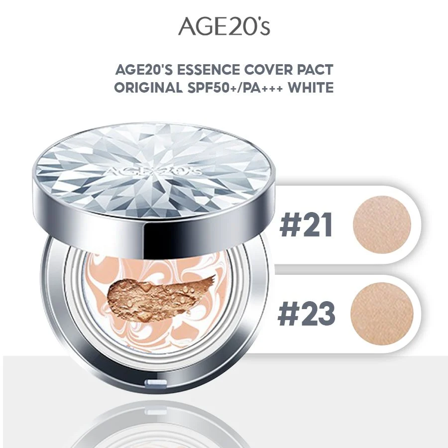 Phấn Lạnh AGE 20's Essence Cover Pact VX Màu Trắng