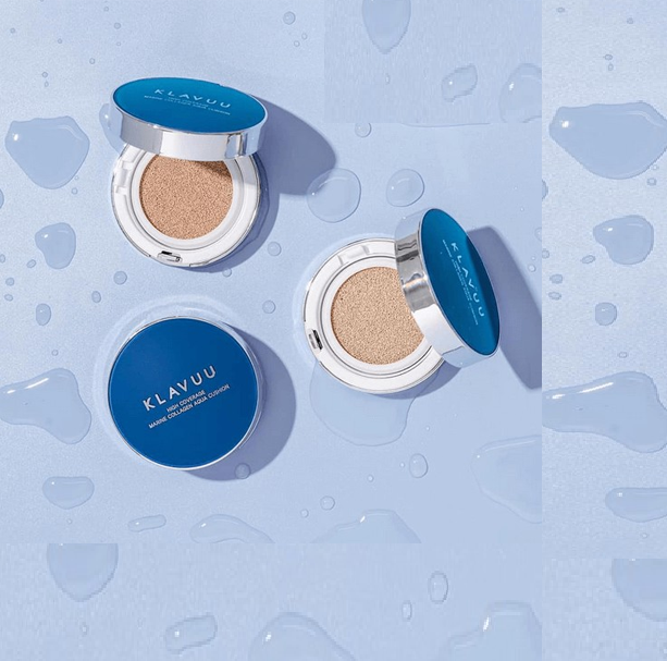 Phấn nước Klavuu Blue Pearlsation High Coverage Marine Collagen Aqua Cushion SPF50 PA+++