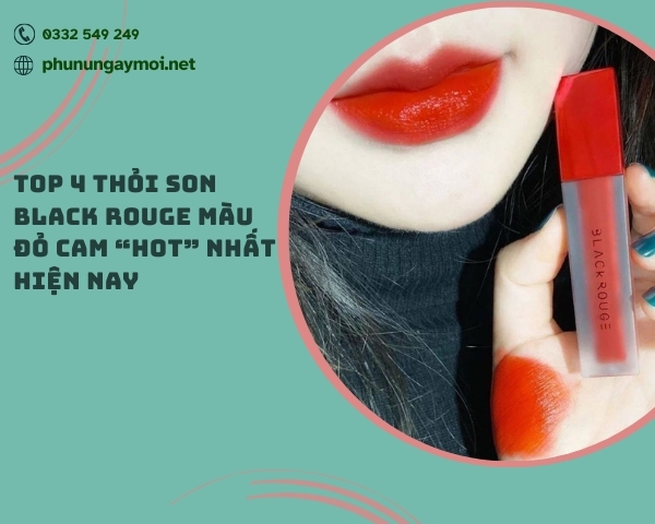 son black rouge màu đỏ cam