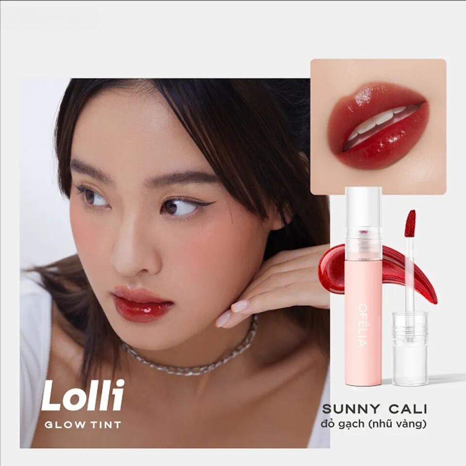 Son không dính ly OFÉLIA Lolli Glow Tint (Màu Sunny Cali)