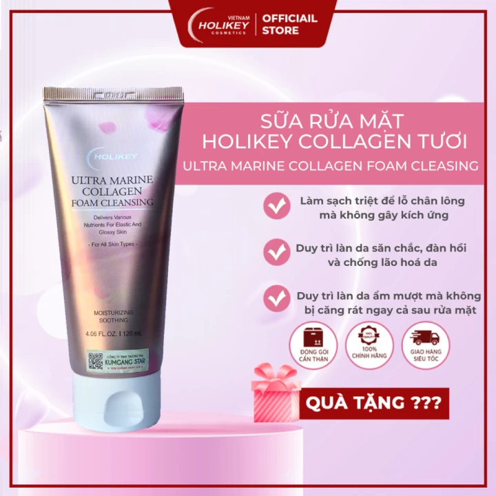 Sữa rửa mặt dưới 100k - Ultra Marine Collagen Tươi