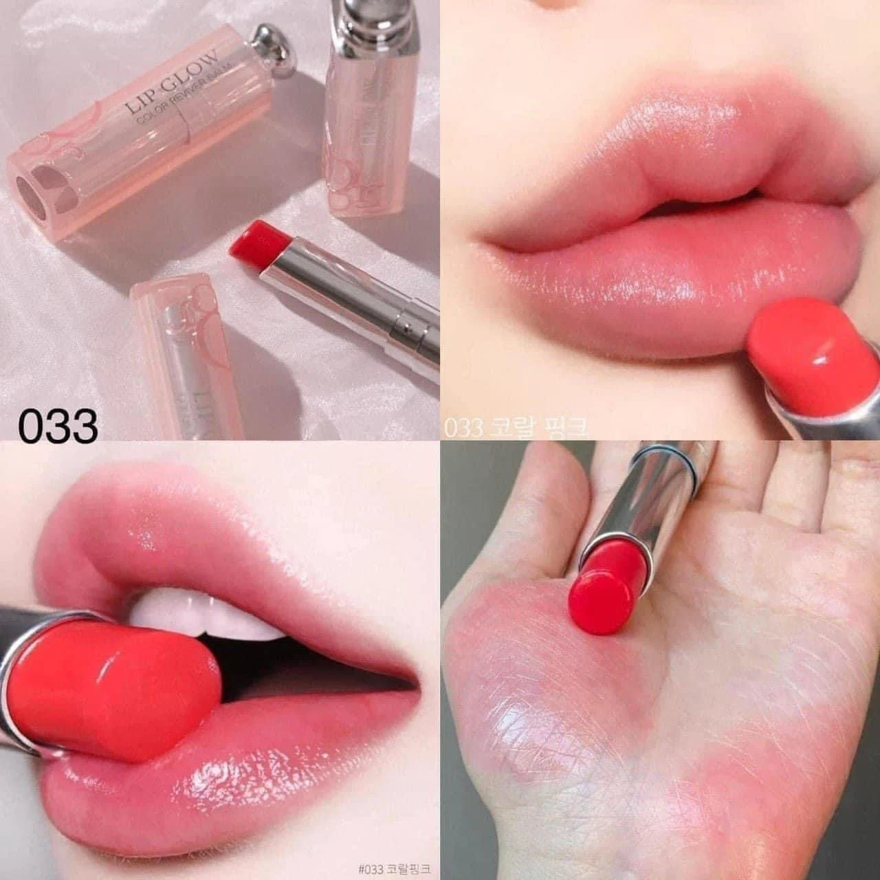 Son Dưỡng Dior Addict Lip Glow Màu 033 Coral Pink