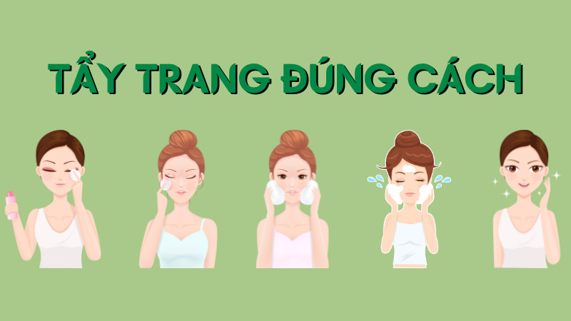 Cách sử dụng nước tẩy trang và cách tẩy trang đúng cách