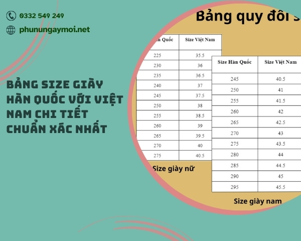 size giày Hàn Quốc