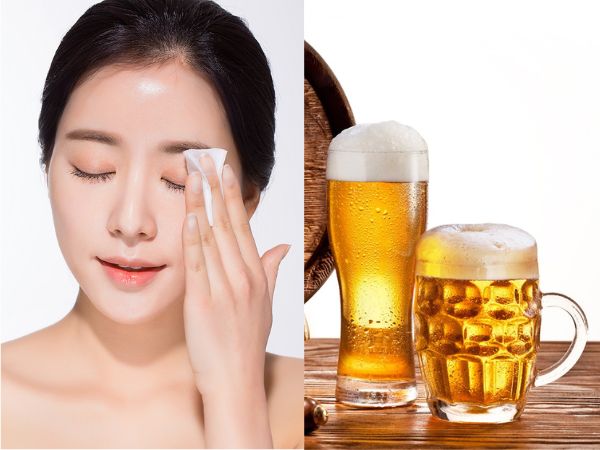 Dưỡng da trắng sáng với bia Dưỡng da trắng sáng với bia