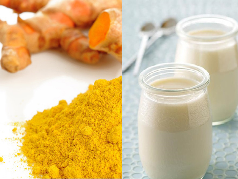 Cách làm hồng môi bằng tinh bột nghệ kết hợp sữa tươi