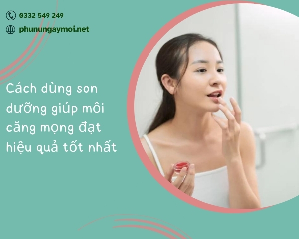 Cách dùng son dưỡng