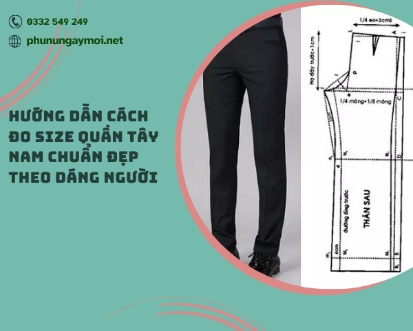 cách đo size quần tây nam chuẩn