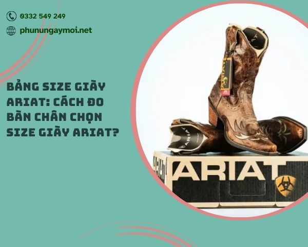 size giày Ariat