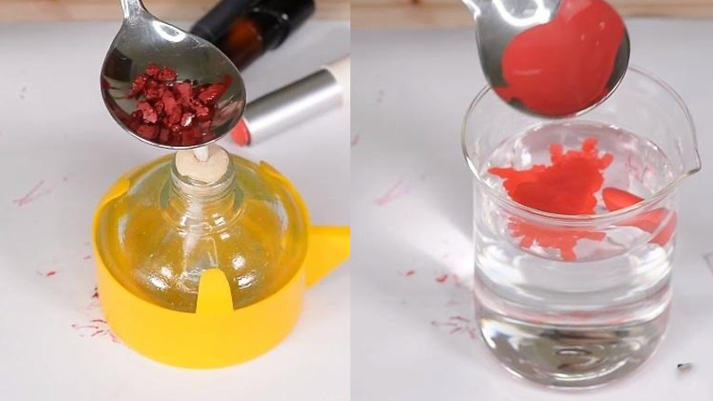 Thử son bằng cách đun chảy  