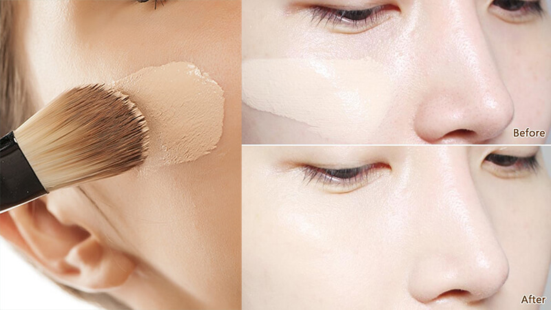 Cách giúp lớp kem nền mỏng mịn, trong veo
