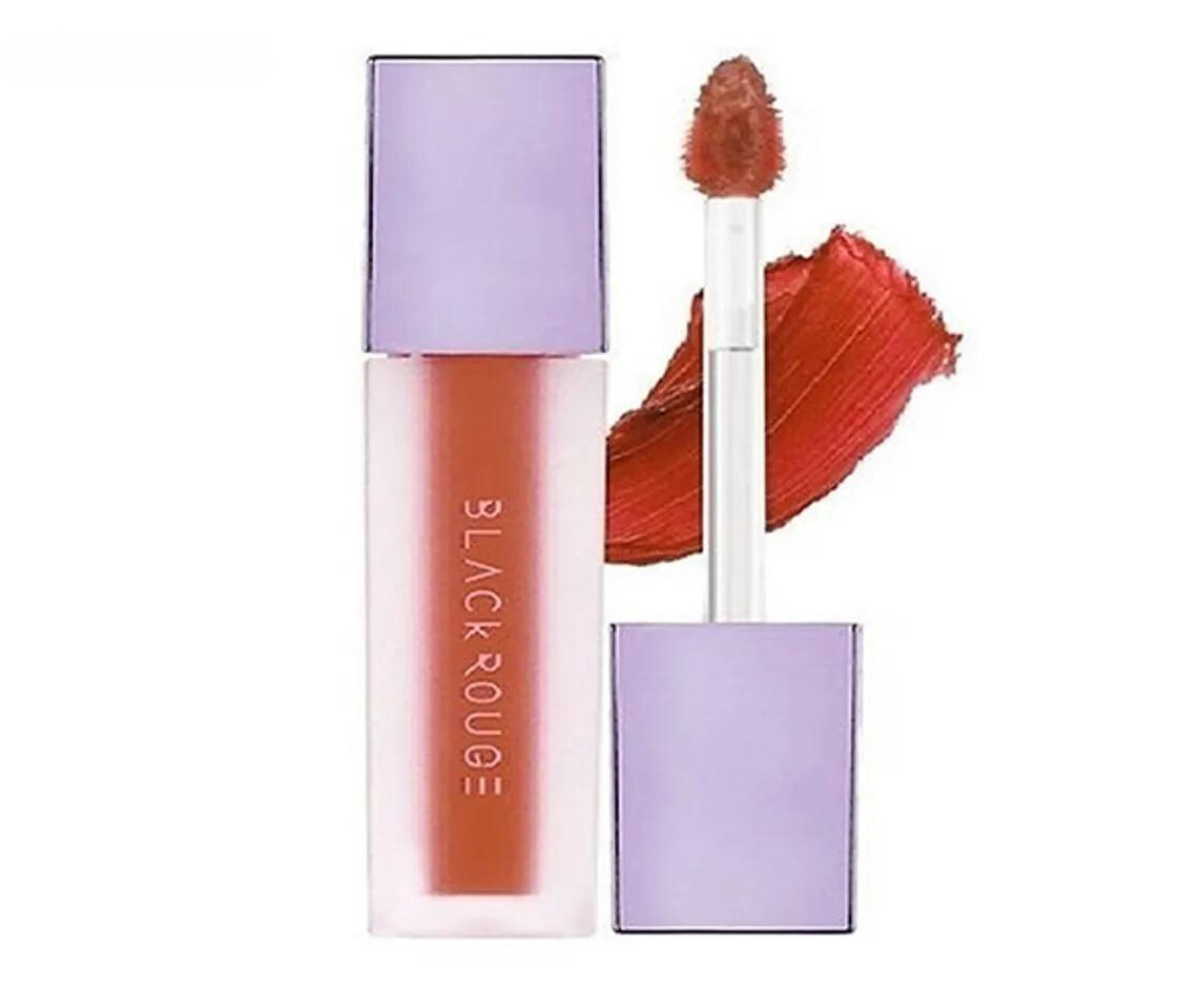 Màu son cho mặt mộc da ngăm Black Rouge Air Fit Velvet A12 nâu đỏ gạch