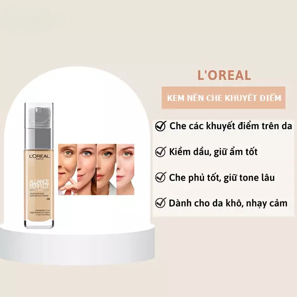 Kem nền L’Oreal Alliance Perfect – Kem nền tốt cho mọi loại da Kem nền L’Oreal Alliance Perfect – Kem nền tốt cho mọi loại da