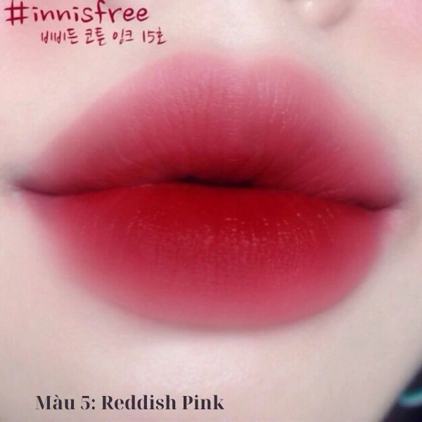 Son đỏ hồng Innisfree Airy Matte Tint #5 Reddish Pink để mang đến vẻ đẹp dịu dàng và rạng rỡ Son đỏ hồng Innisfree Airy Matte Tint #5 Reddish Pink để mang đến vẻ đẹp dịu dàng và rạng rỡ