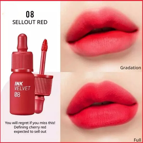 Peripera Ink Velvet màu 08 Sellout Red – Lựa chọn lý tưởng cho đôi môi tươi tắn Peripera Ink Velvet màu 08 Sellout Red – Lựa chọn lý tưởng cho đôi môi tươi tắn