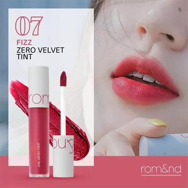 Romand Zero Velvet Tint màu 07 Fizz – Tỏa sáng phong cách của bạn với sắc đỏ hồng cherry quyến rũ Romand Zero Velvet Tint màu 07 Fizz – Tỏa sáng phong cách của bạn với sắc đỏ hồng cherry quyến rũ