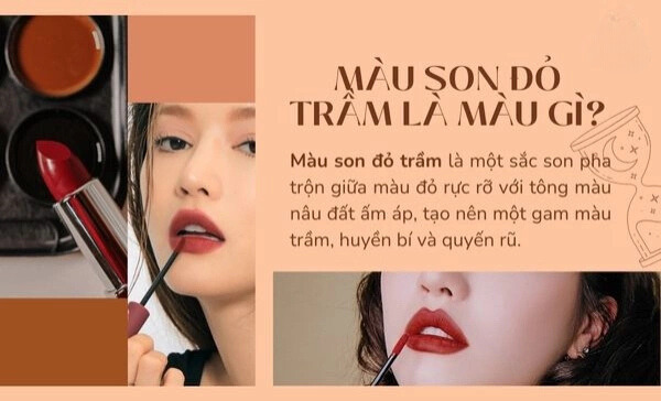 Son đỏ trầm là màu gì?