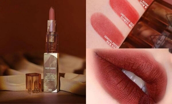 Son 3CE Deep Under Sensual Breeze - Son Đỏ trầm