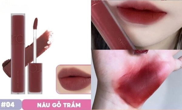 Son Romand Blur Fudge Tint màu 04 nâu gỗ trầm ấm