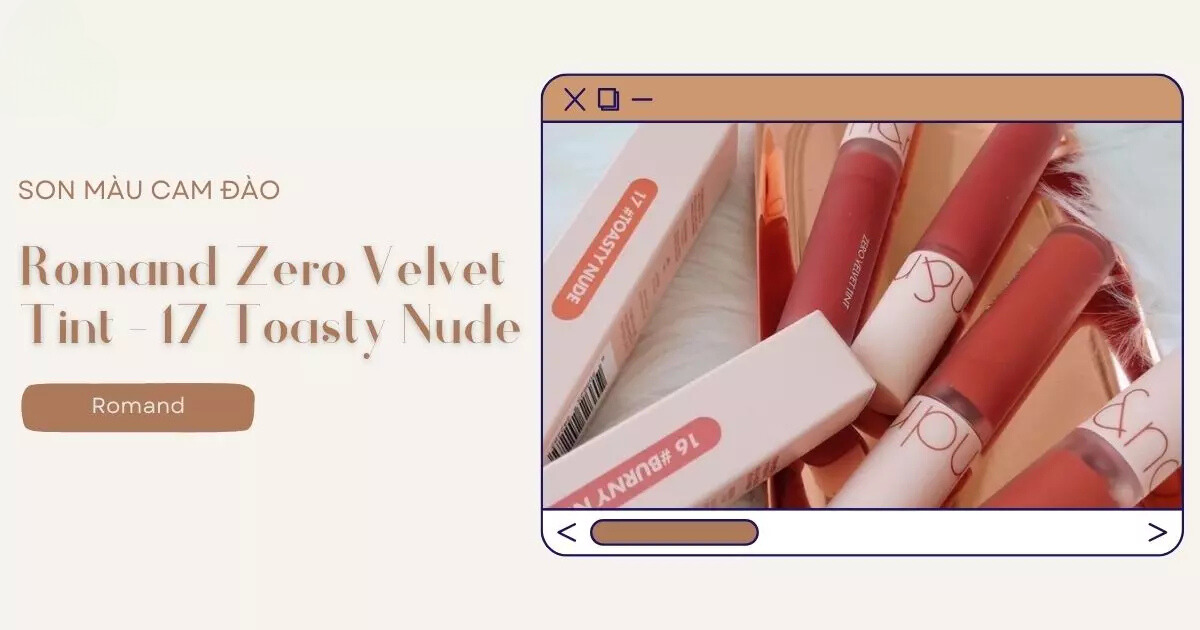 Romand Zero Velvet Tint - 17 Toasty Nude Romand Zero Velvet Tint - 17 Toasty Nude