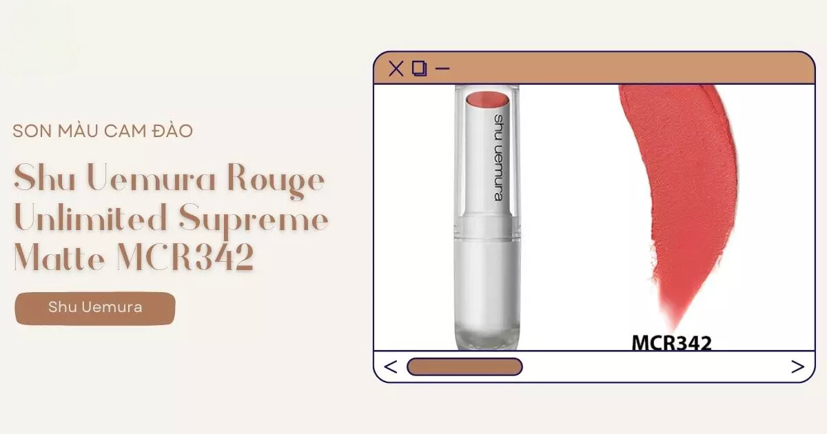 Son Shu Uemura Rouge Unlimited Supreme Matte - MCR342 Son Shu Uemura Rouge Unlimited Supreme Matte - MCR342