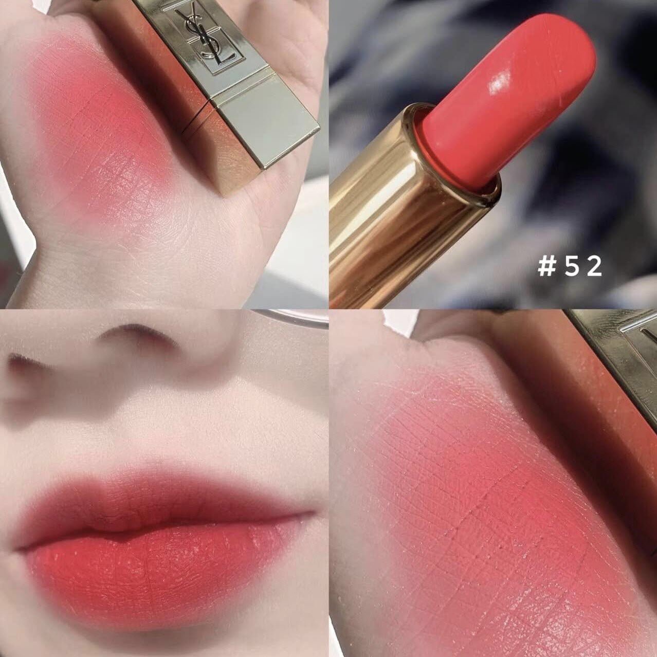 YSL 52 Rouge Rose Màu Cam San Hô Thời Thượng