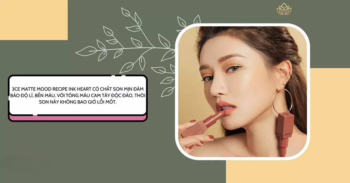 Son 3CE Matte Mood Recipe 116 Ink Heart