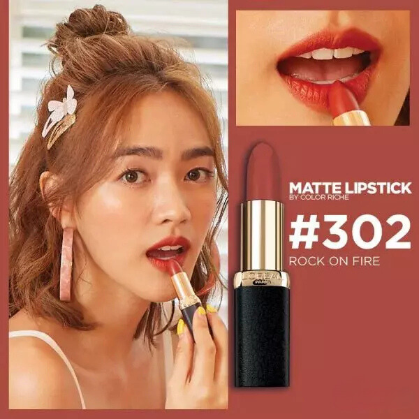 Son lì màu cam tươi L’Oreal Paris Color Riche Matte