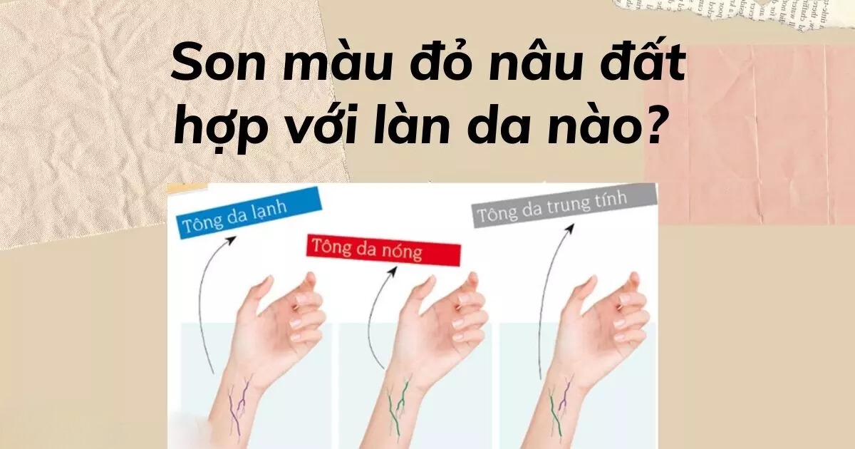 Dù thuộc tông da nào, son đỏ nâu đất vẫn luôn là lựa chọn lý tưởng