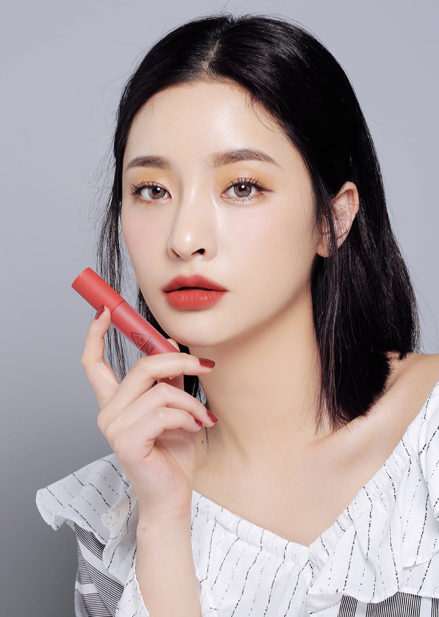Son màu hồng san hô 3CE Velvet Soft Lip Lacquer