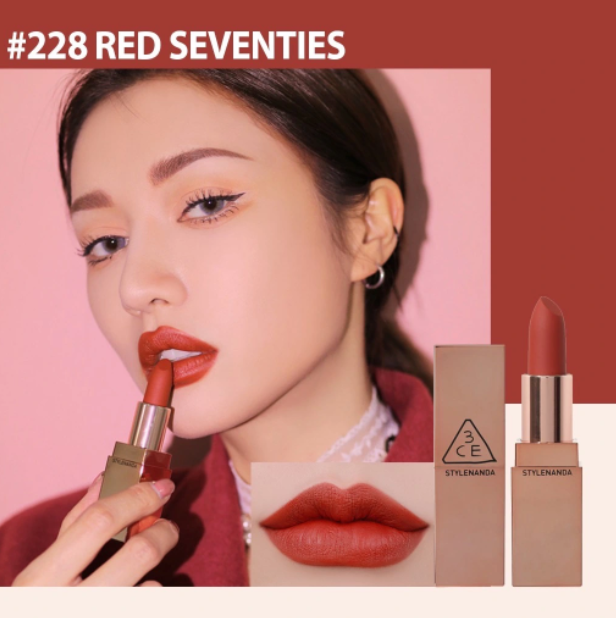 Son 3CE Matte Lip 228 – Màu Nâu Tây Trẻ Trung Son 3CE Matte Lip 228 – Màu Nâu Tây Trẻ Trung
