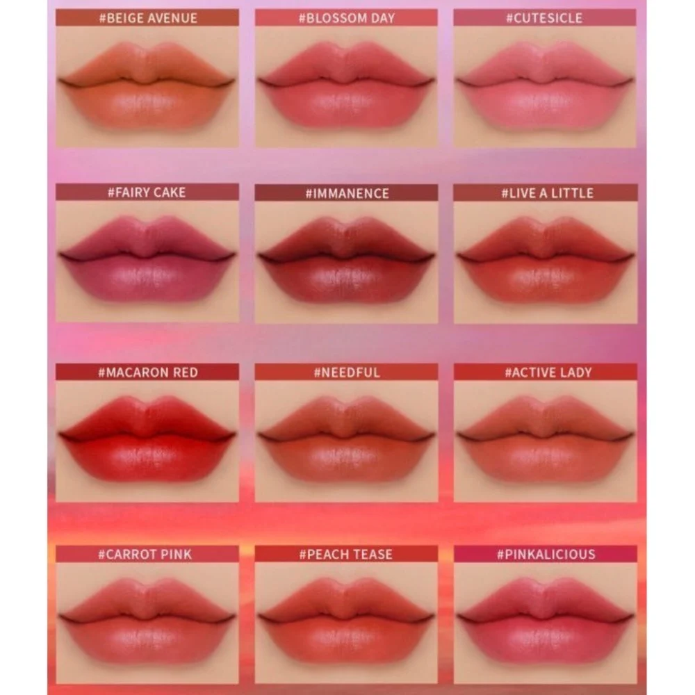 Cách để xác định bảng màu son 3CE Cloud Lip Tint phù hợp