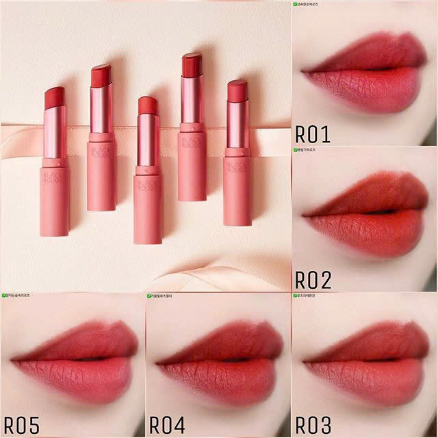 Bảng màu son Black Rouge Rose Velvet Lipstick (5 màu)