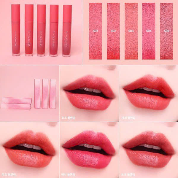 Bảng màu son Black Rouge Mousse Blending (5 màu)