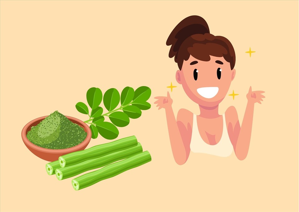 Mặt nạ chùm ngây và nha đam