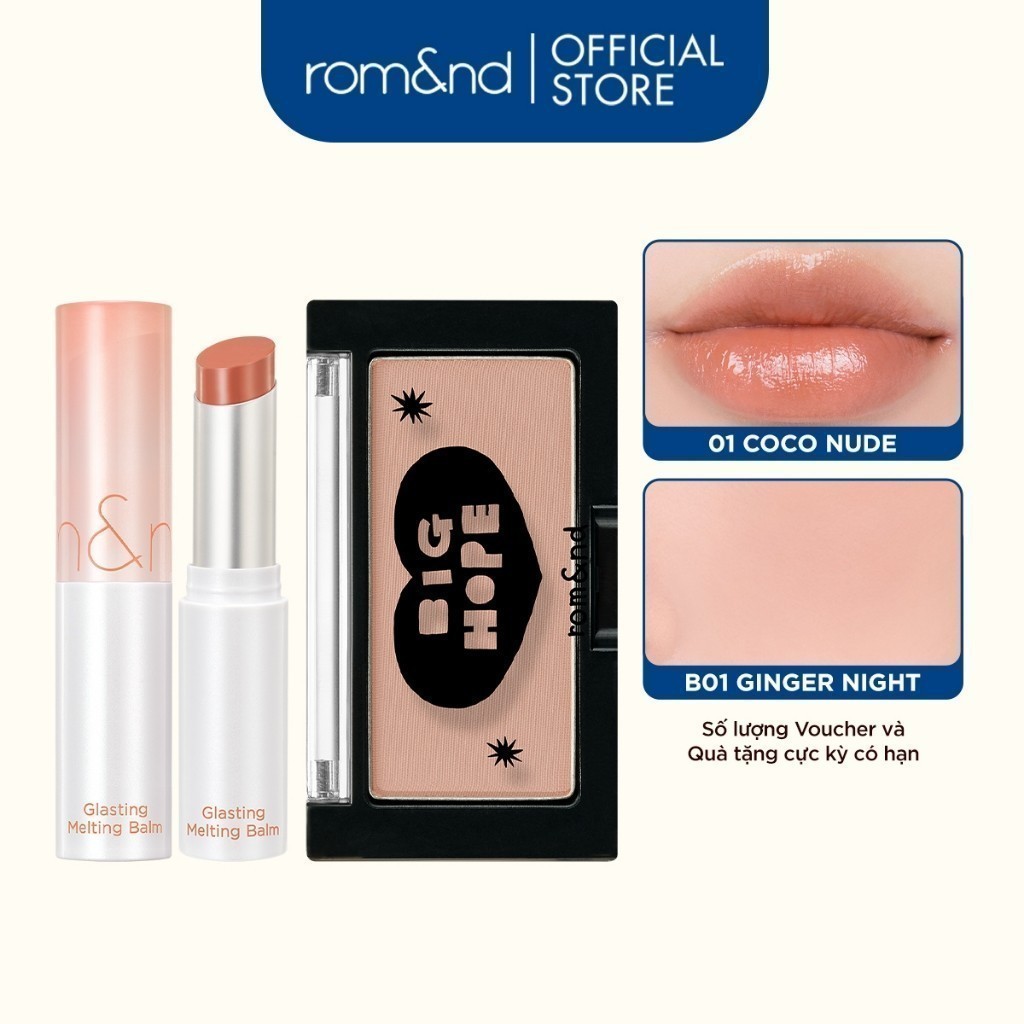 Thông tin sản phẩm son dưỡng Melting Balm + phấn má hồng Better Than Cheek