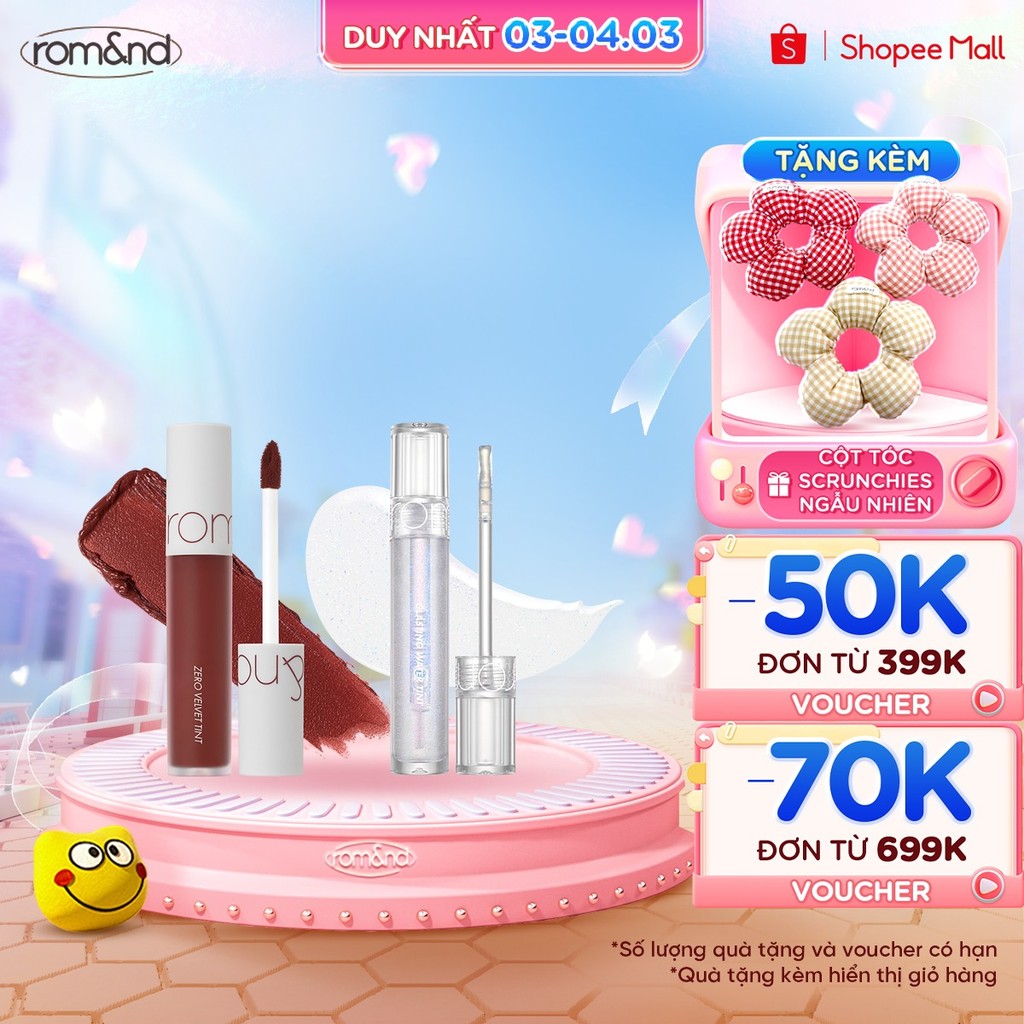 Điểm nổi bật của combo Son Kem Lì Zero Velvet Tint + Son Tint Bóng Glasting Water Gloss