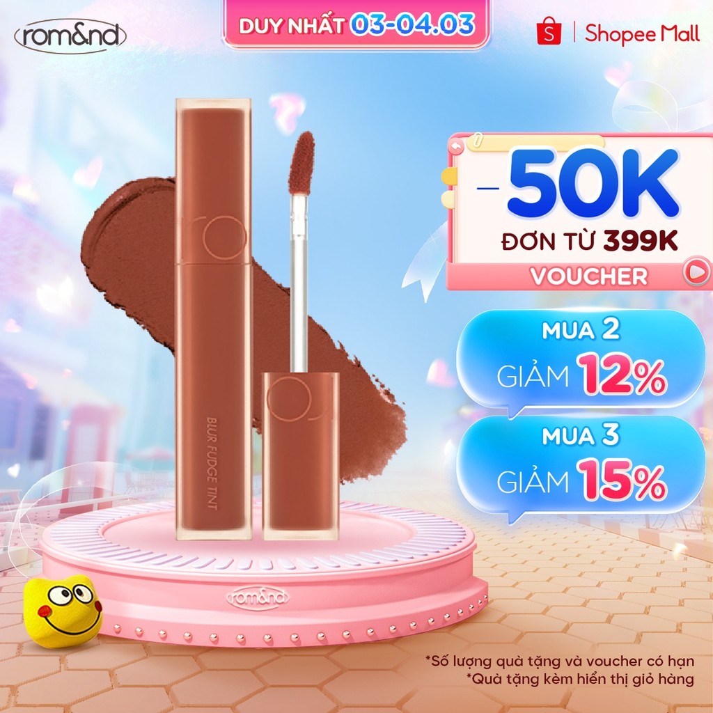 Thông tin sản phẩm Romand Blur Fudge Tint - Be OVEEER Shade - 5g