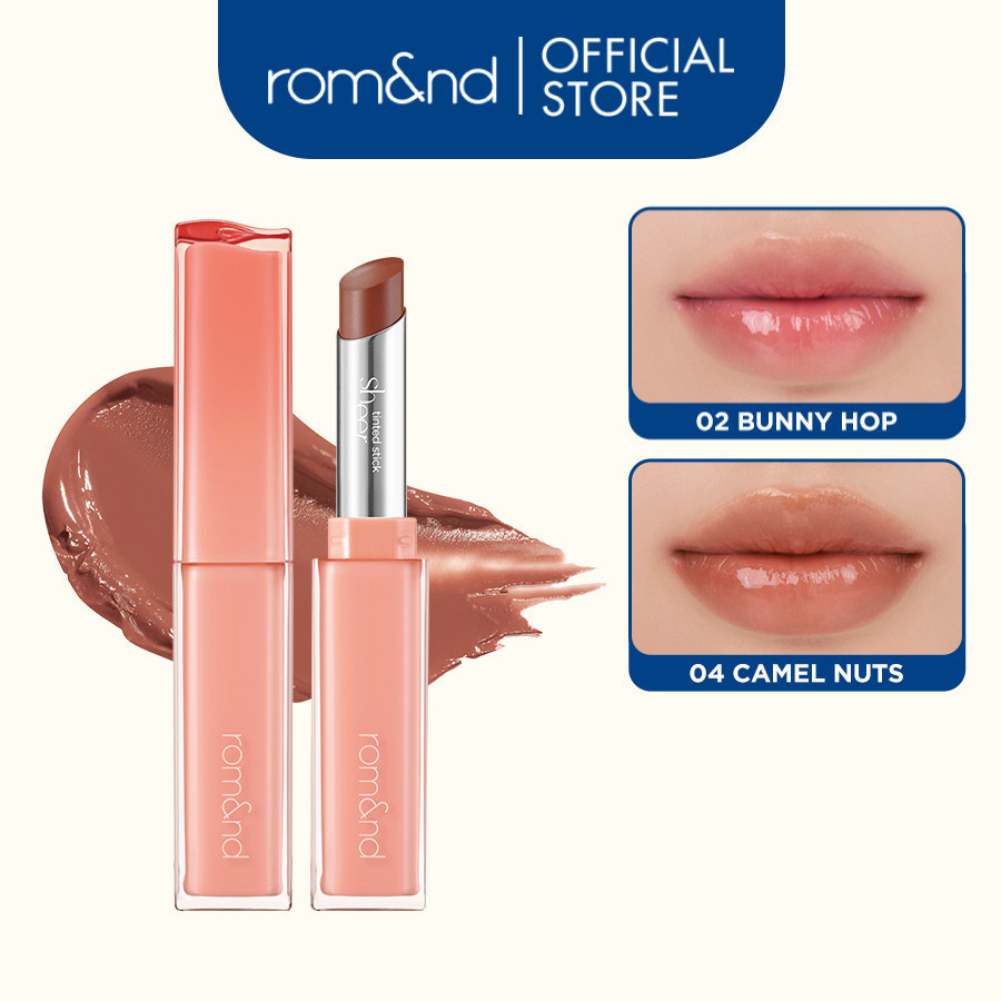 Thông tin sản phẩm son thỏi mềm mịn bền màu Hàn Quốc Romand Sheer Tinted Stick