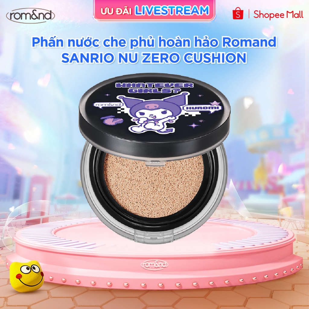 Điểm nổi bật của phấn nước che phủ Romand NU ZERO CUSHION