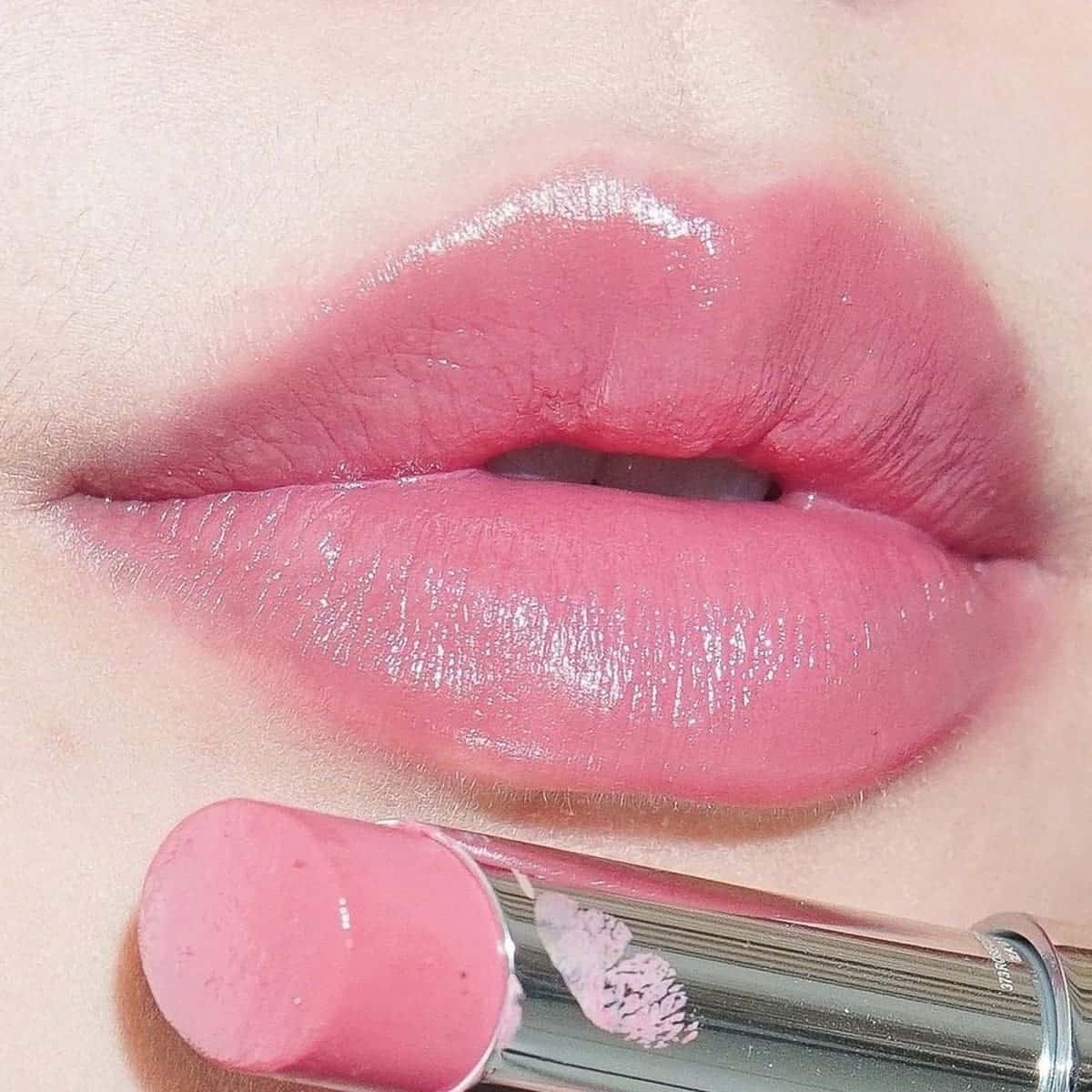 Son dưỡng Dior màu hồng baby Addict Lipstick Rouge Shine 373 Rose Celestial