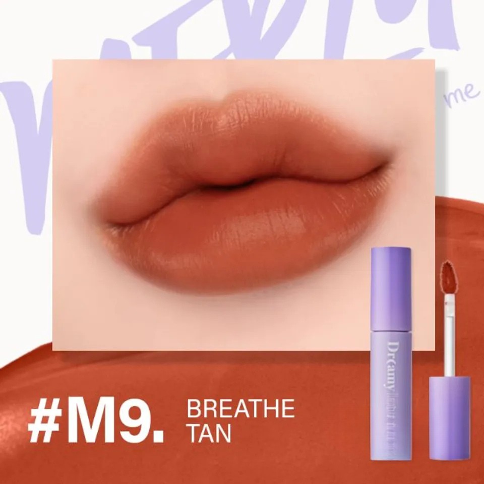 Son Merzy Dreamy Late Night Mellow Tint M9 Breathe Tan - Son màu nâu sữa Son Merzy Dreamy Late Night Mellow Tint M9 Breathe Tan - Son màu nâu sữa
