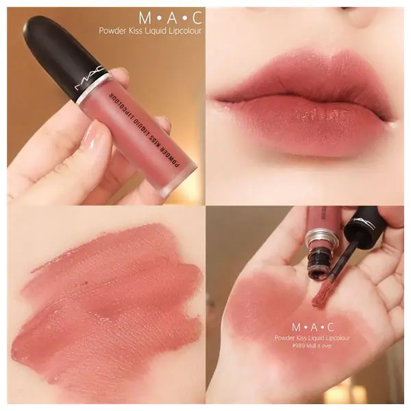 Màu son nude MAC Liquid powder kiss màu Date maker Màu son nude MAC Liquid powder kiss màu Date maker